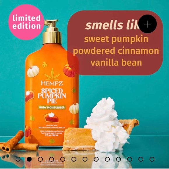 HEMPZ SPICED PUMPKIN PIE BODY MOISTURIZER - Picture 2 of 3